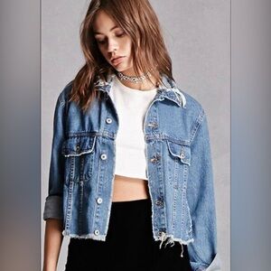 By Together Distressed Denim Jacket
